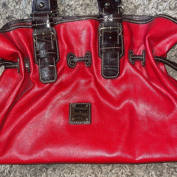 Dooney & Bourke Medium Chiara Handbag Red Brown - Picture 6 of 16
